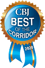Vortex Digital Business Solutions Iowa City Cedar Rapids Corridor Business Journal CBJ Best of the Corridor 2020 badge